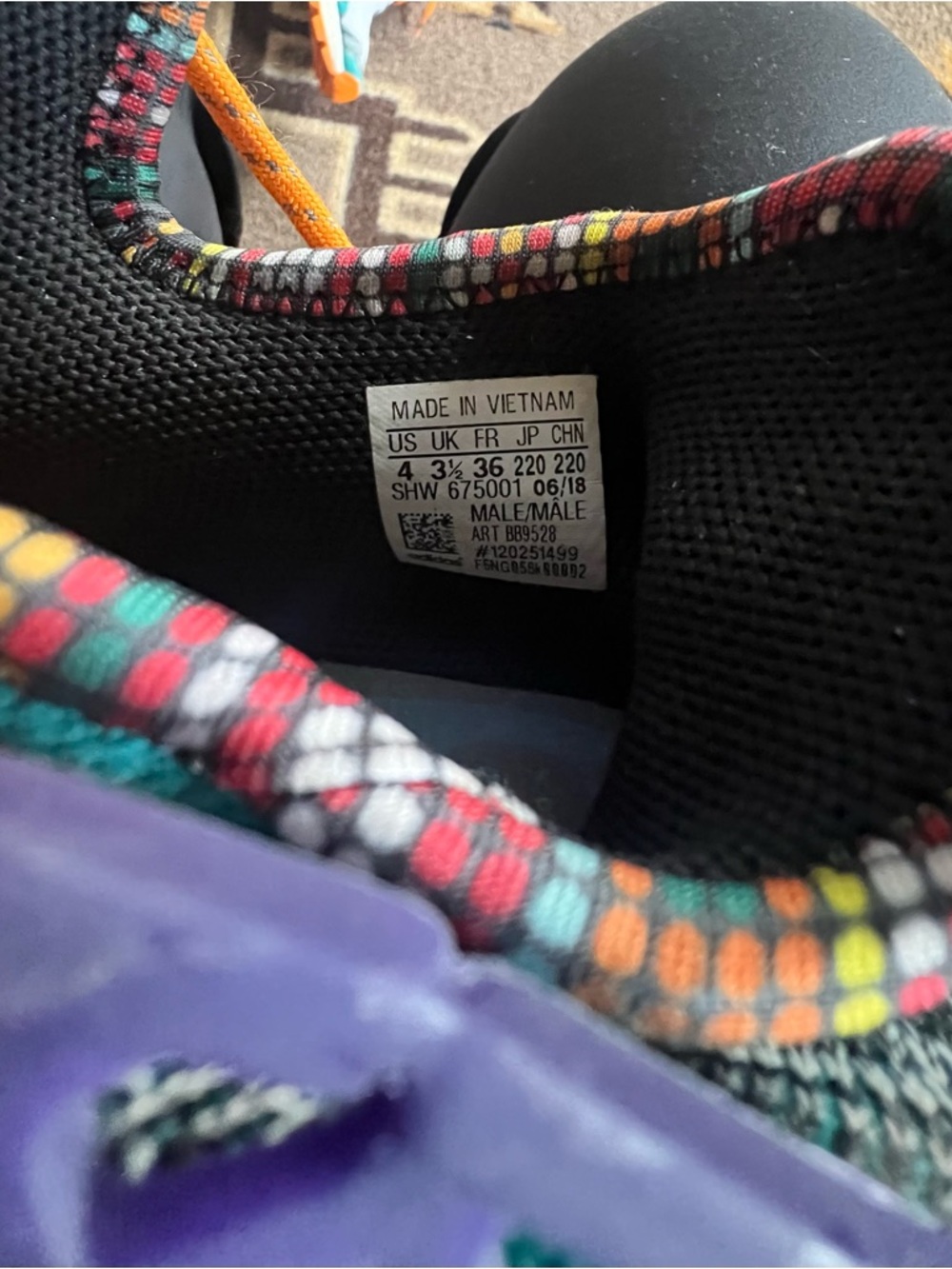Adidas Pharrell Williams NMD Human Race, men’s-4/womens 6 1/2. - Picture 3 of 5